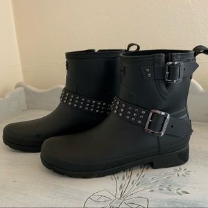 Hunter Refined Stud Biker Boot